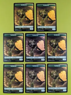 8 Saproling Token Time Spiral Remastered Magic the Gathering MTG 8 - Image 1