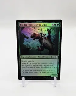 Spider-Rex, Daring Dino Common Foil Magic The Gathering Marvel's Spider-Man 116 - Image 1