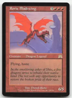 MTG Onslaught #224 Rorix Bladewing LP - Image 1