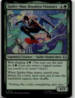 MTG: Spider-Man, Brooklyn Visionary - Marvel's Spider-Man #115 C Foil NM - Image 1