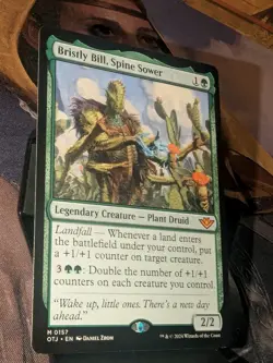 MTG Outlaws of Thunder Junction Bristly Bill, Spine Sower Regular NM - Image 2