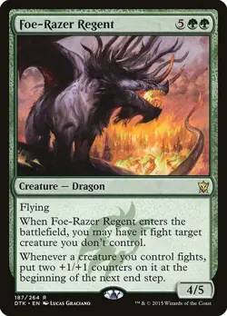 Magic the Gathering- Dragons of Tarkir- Foe-Razer Regent-#187-Rare-LP - Image 1