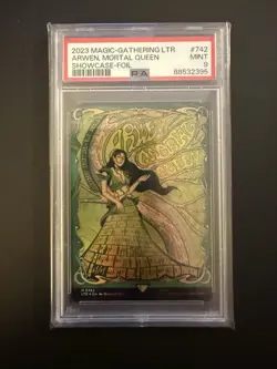 PSA 9 MAGIC-GATHERING LTR ARWEN, MORTAL QUEEN POSTER SHOWCASE-REGULAR 742 - Image 1