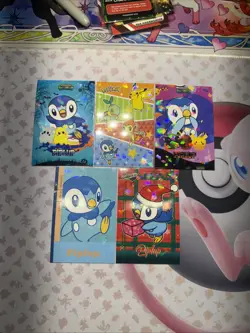 5 Cracked Ice Holo Piplup Different Database Sets Pokemon NON TCG - Image 1
