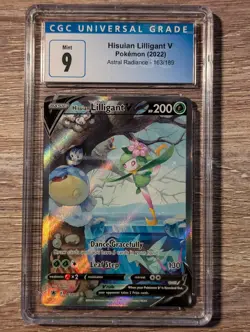 2022 Pokemon Astral Radiance Hisuian Lilligant V Holo #163 CGC Mint 9 - Image 1