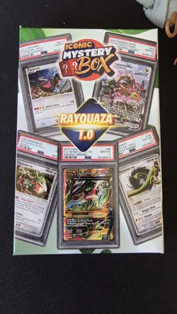 MYSTERY POKEMON: 1 Booster Pack & 1 PSA 10 RAYQUAZA box retails@$349! - Image 1