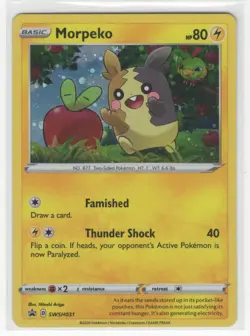 2020 Black Star Promo Cosmos Holo Sword & Shield Morpeko #SWSH031 - Image 1