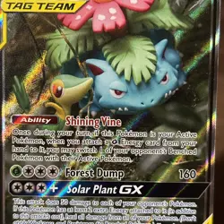 Pokemon TCG Venusaur & Snivy GX SM229 Alternative Art Tag Team Promo - Image 3