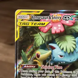 Pokemon TCG Venusaur & Snivy GX SM229 Alternative Art Tag Team Promo - Image 4
