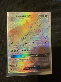 Lurantis GX 150/149 Sun & Moon Base Secret Rainbow Rare Pokemon - Image 1