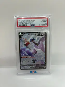 2022 Pokemon S&S Astral Radiance Fa Galarian Articuno V #TG16 PSA 10 - Image 1