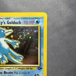 Pokemon TCG Misty's Golduck Gym Challenge 12/132 Unlimited Holo Rare 💫Swirl - Image 3