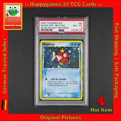 PSA 8 - Karpador - Magikarp Pokemon Karte 65/109 EX Team Rocket Returns /N75 - Image 1