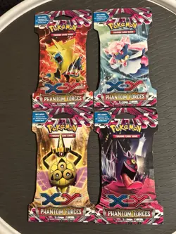 Pokemon XY Phantom Forces Sleeved Booster Art Set Of 4 SEALED NEW - Image 1