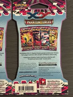 Pokemon XY Phantom Forces Sleeved Booster Art Set Of 4 SEALED NEW - Image 3