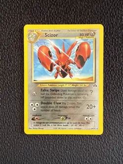 VINTAGE POKEMON Scizor 29/75 Neo Discovery Non-holo LP - Image 1