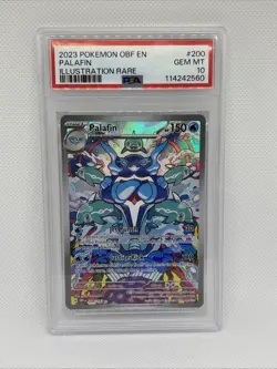 2023 POKEMON OBF EN-OBSIDIAN FLAMES ILLUSTRATION RARE #200 PALAFIN PSA 10 - Image 1