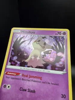 Pokemon TCG SWSH Darkness Ablaze Mimikyu 081/189 Cosmos Holo Promo SWIRL NM! - Image 2