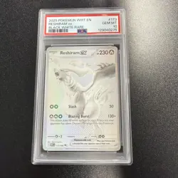 Pokemon 2025 Reshiram ex 173/086 Black White Rare White Flare GEM MINT PSA 10 JY - Image 1