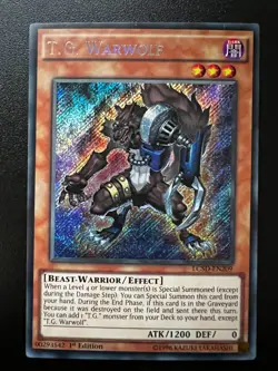 T.G. Warwolf LC5D-EN209 Secret Rare 1st Edition Near Mint Yugioh - Image 1