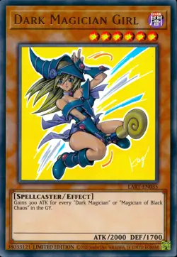 Yugioh Dark Magician Girl LART-EN035 Ultra Rare Limited Edition - Image 1