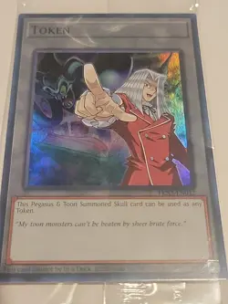 Pegasus & Toon Summoned Skull TKN5-EN032 Token Doom Of Dimensions Yugioh Sealed - Image 1