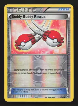 Buddy-Buddy Rescue 135/162 XY BREAKthrough Reverse Holo Pokemon Card - Image 1