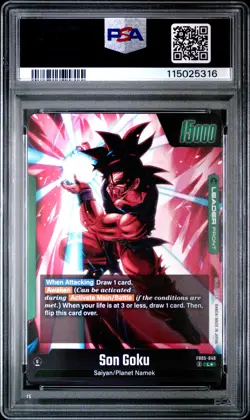 2025 DRAGON BALL SUPER CARD GAME FUSION WORLD NEW ADVENTURE SON GOKU PSA 10 - Image 2