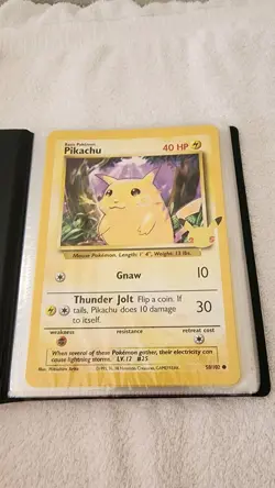 Pokemon 25th Anniversary Oversized Cards And Binder. 19 Cards Incl Pikachu - Image 2