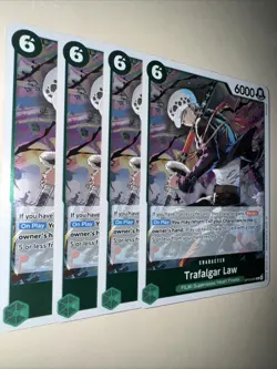 One Piece TCG OP13-031 Trafalgar Law X4 Playset Card Game CCG English - Image 2
