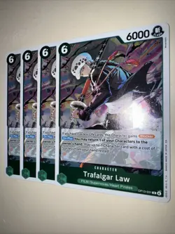 One Piece TCG OP13-031 Trafalgar Law X4 Playset Card Game CCG English - Image 3