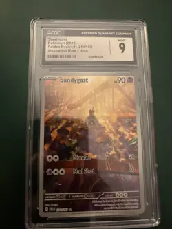 Sandygast Pokemon Card 2023 Paldea Evolved 9 Mint Holo Rare - Image 1