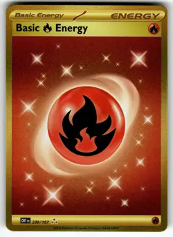 Basic Fire Energy 230/197 SV03: Obsidian Flames NM Pokemon Card TCG - Image 1