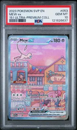 Pokemon Mew ex SVP053 151 Ultra Premium Promo Card PSA 10 Gem Mint - Image 1