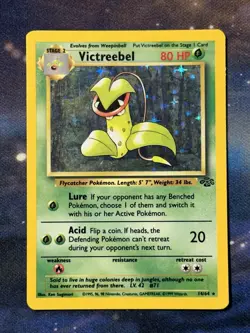 Victreebel 14/64 Jungle Holographic Holo Rare Vintage WOTC Pokemon Card LP MP - Image 3
