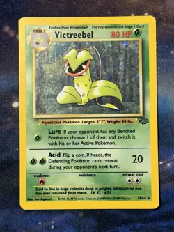 Victreebel 14/64 Jungle Holographic Holo Rare Vintage WOTC Pokemon Card LP MP - Image 4