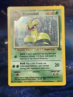 Victreebel 14/64 Jungle Holographic Holo Rare Vintage WOTC Pokemon Card LP MP - Image 5