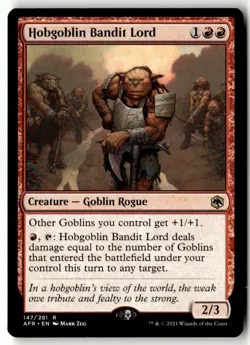 MTG - Hobgoblin Bandit Lord 147 Regular NM Adventures in the Forgotten Realms - Image 1