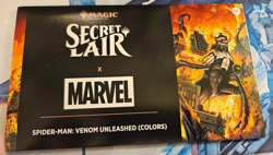 Venom Unleashed (Colors)! Non-Foil Secret Lair Spider-Man MTG IN HAND NOW! - Image 1
