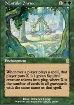 MTG Nantuko Shrine, Odyssey, Damaged, English - Image 1