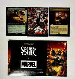 Sealed FOIL Magic The Gathering Secret Lair Spider-Man Venom Unleashed (Colors) - Image 1