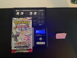 GOD PACKU 22.37g VERY HEAVY Prismatic Evolutions Pokemon Sealed Booster Pack New - Image 1