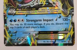 Mega/M Swampert EX Black Star Promo (Jumbo/Oversized Size) Pokemon XY87 - MP - Image 4
