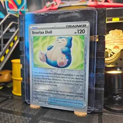 Snorlax Doll Paradox Rift Reverse Holo Pokemon TCG 175/182 Scarlet & Violet - Image 2