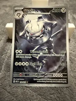2025 Pokemon Mega Evolution MEG EN Steelix Illustration Rare #150/132 - Image 1