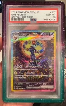 2024 Pokemon Scarlet and Violet Terastal Festival Ex Japanese Umbreon PSA 10 - Image 1