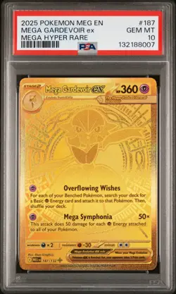 2025 POKEMON MEG EN-MEGA EVOLUTION MEGA HYPER RARE #187 MEGA GARDEVOIR EX PSA 10 - Image 1