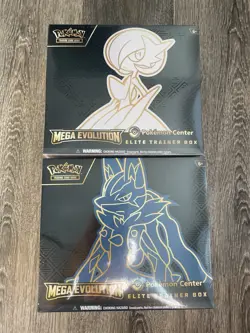Pokemon TCG Mega Evolution Pokemon Center Elite Trainer Box ETB Set Of 2 Sealed - Image 1