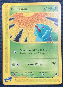 Bulbasaur Non-Holo 2002 Pokemon Expedition #95/165 Common Lightly Played - Image 1