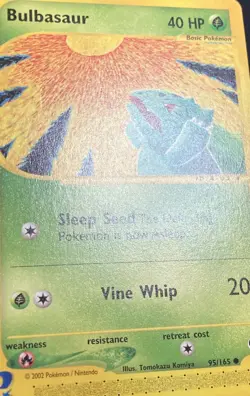 Bulbasaur Non-Holo 2002 Pokemon Expedition #95/165 Common Lightly Played - Image 2